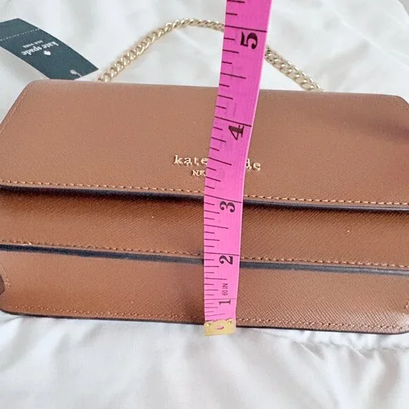 Kate Spade New York Madison Willow Mini Flap Crossbody Bag Brown NWT - Picture 7 of 10